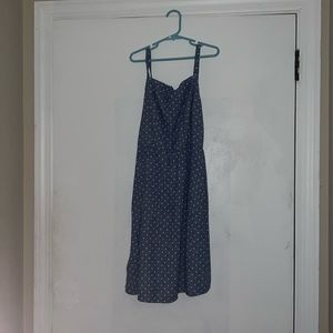 Old navy blue spotted dress